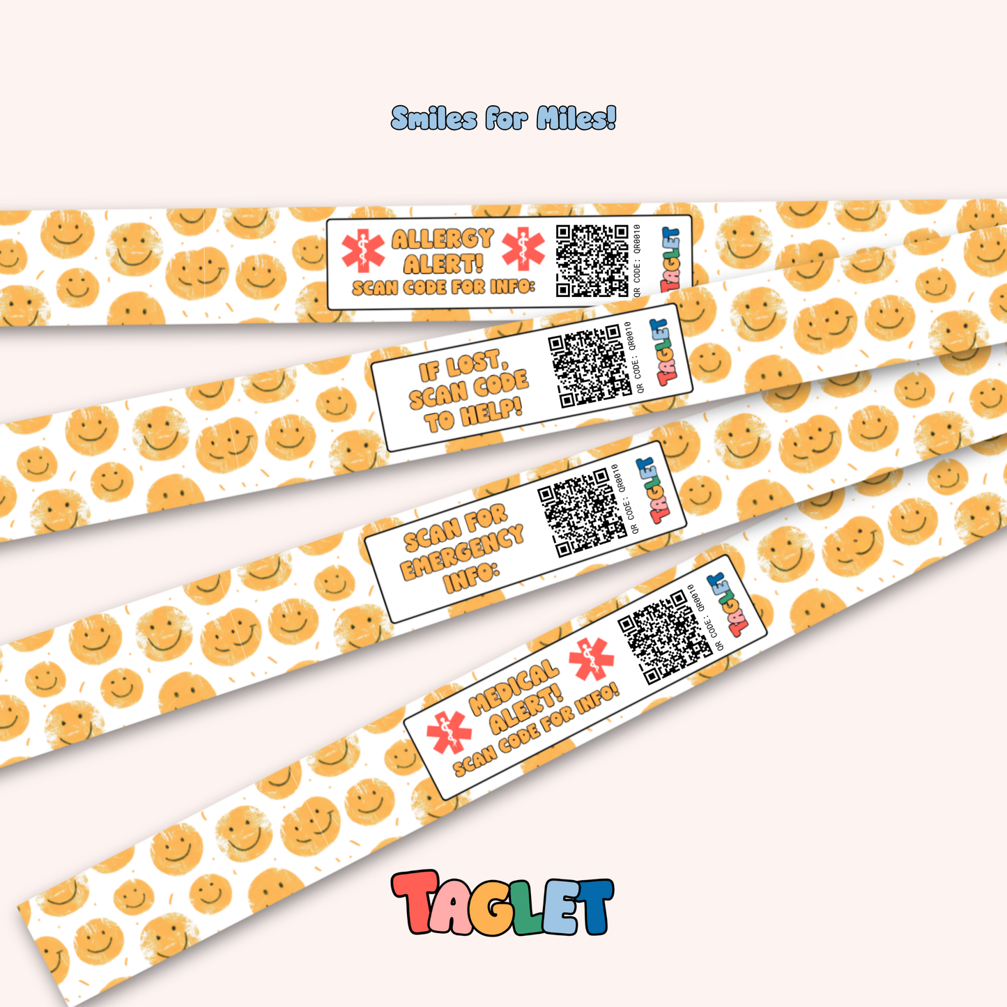 Taglet Safety Wristbands – Every Day Pack (Set of 12)