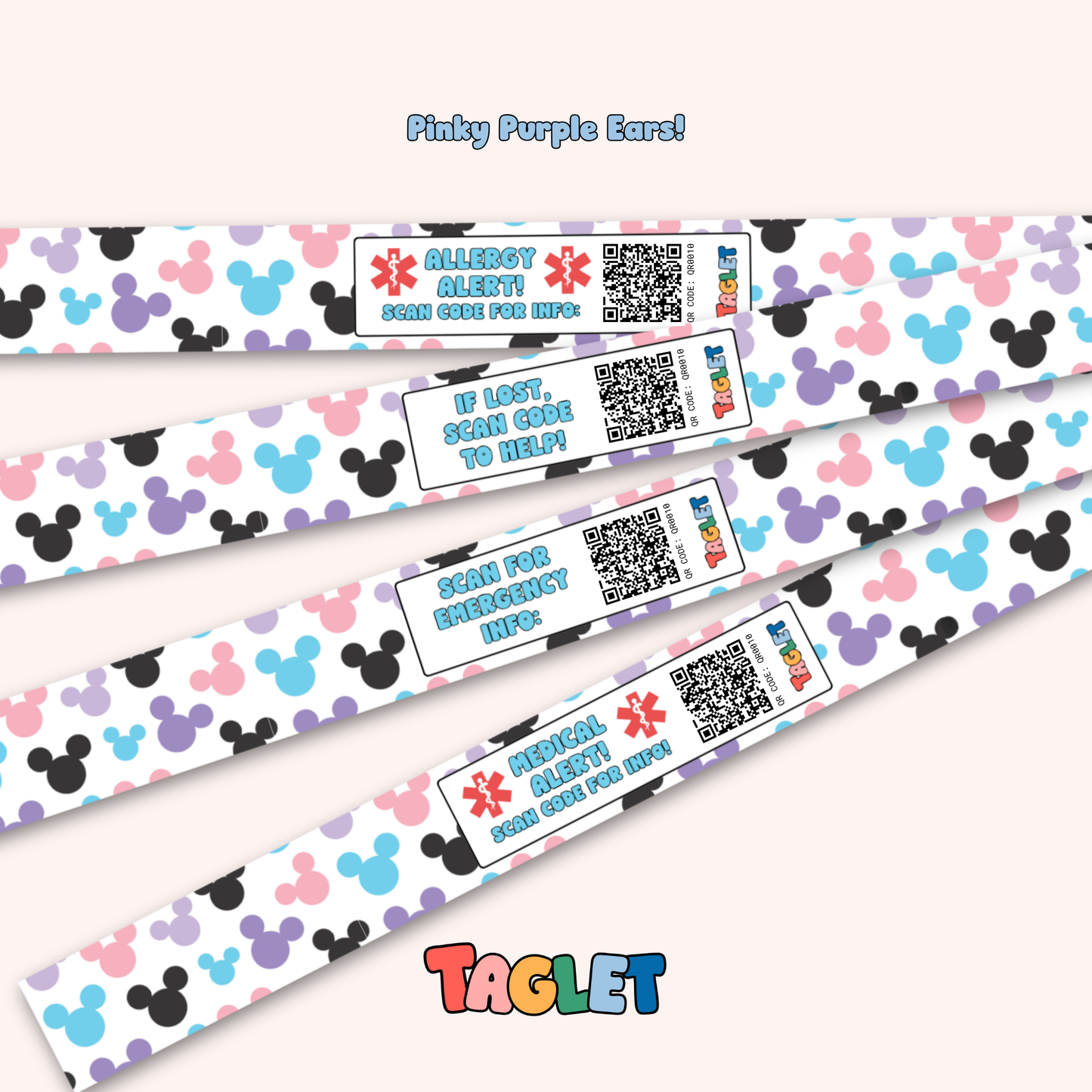 Taglet Safety Wristbands – Magical Day Pack (Set of 12)