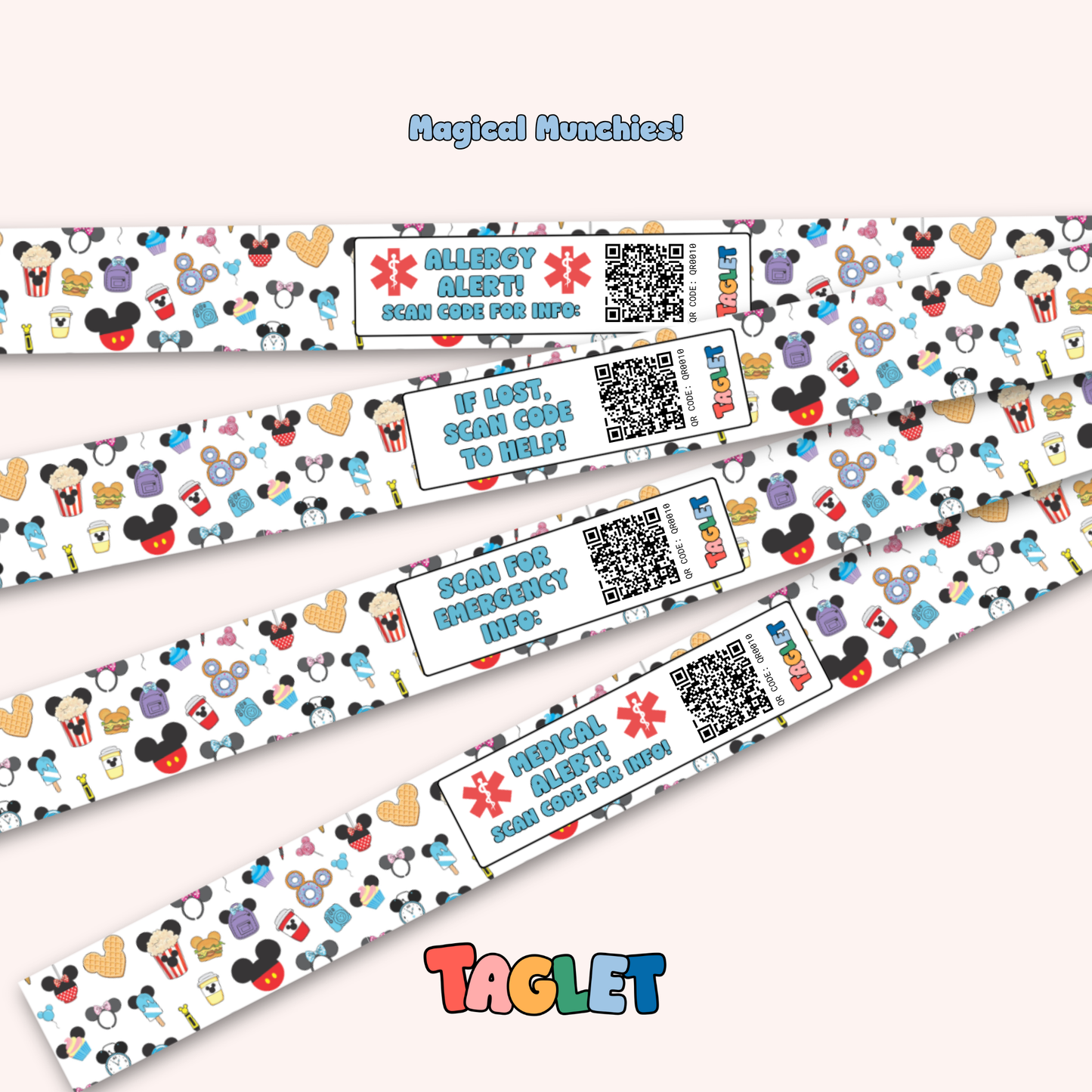Taglet Safety Wristbands – Magical Day Pack (Set of 12)