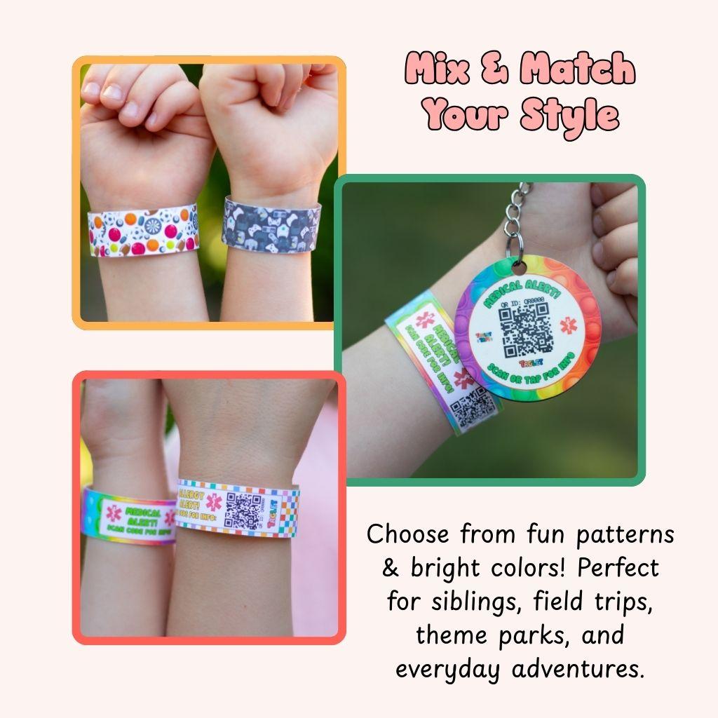 Taglet Safety Wristbands – Adventure Pack (Set of 12)