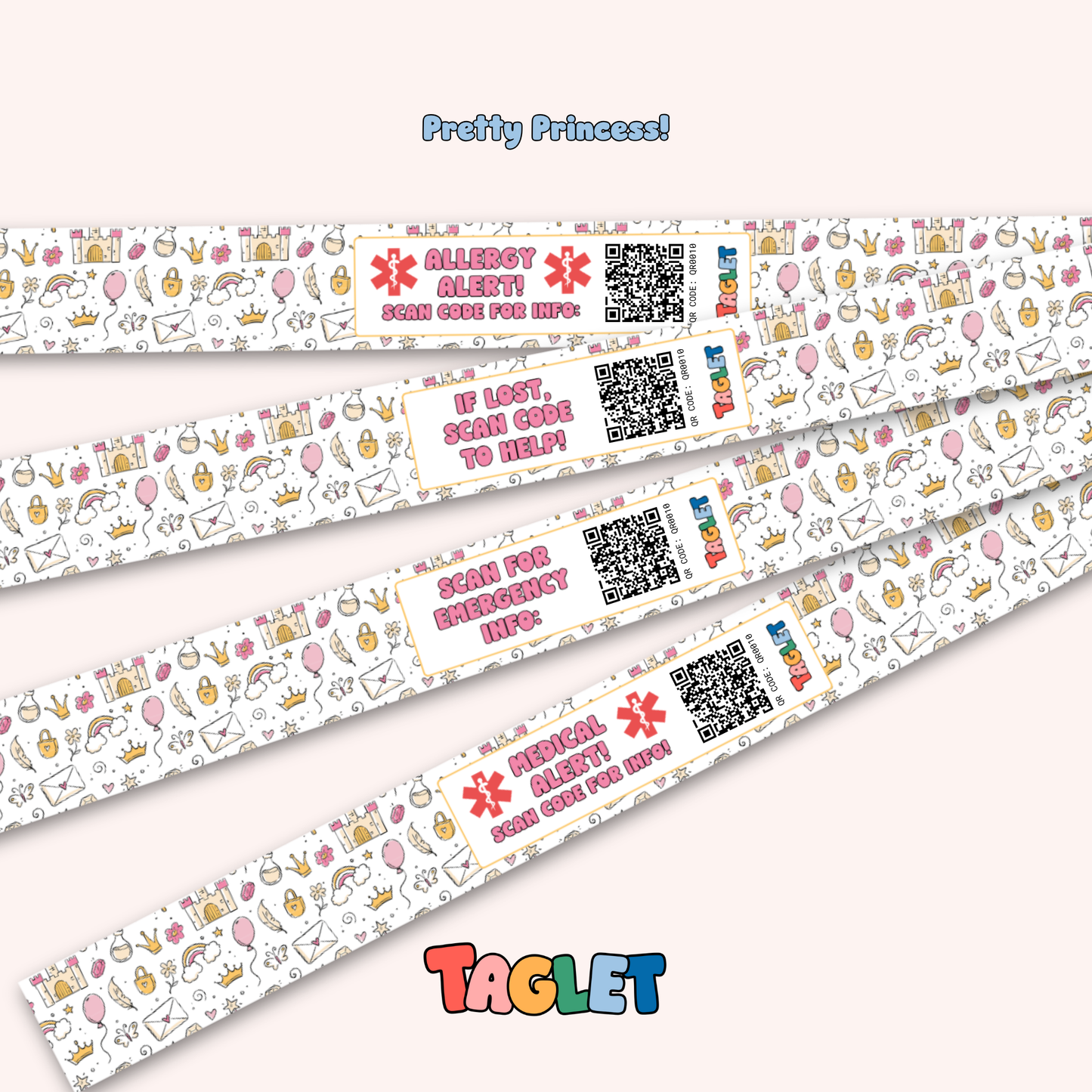 Taglet Safety Wristbands – Sweetheart Pack (Set of 12)