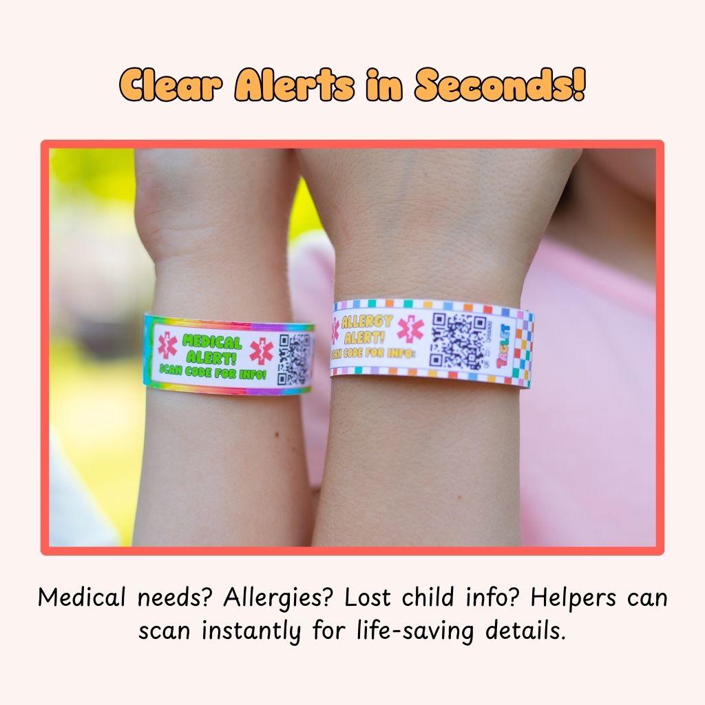 Taglet Safety Wristbands – Adventure Pack (Set of 12)