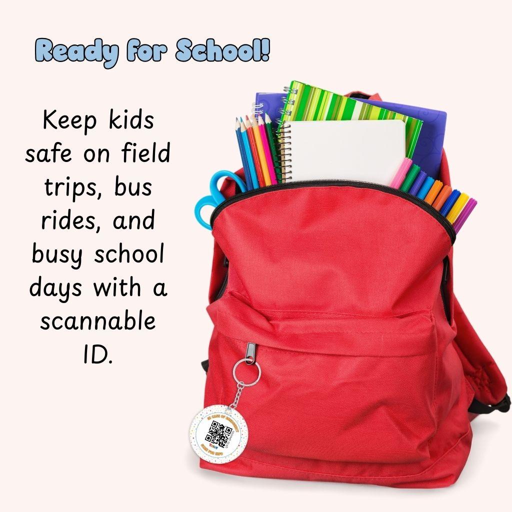 Taglet Safety Keychain - Magical Day Patterns