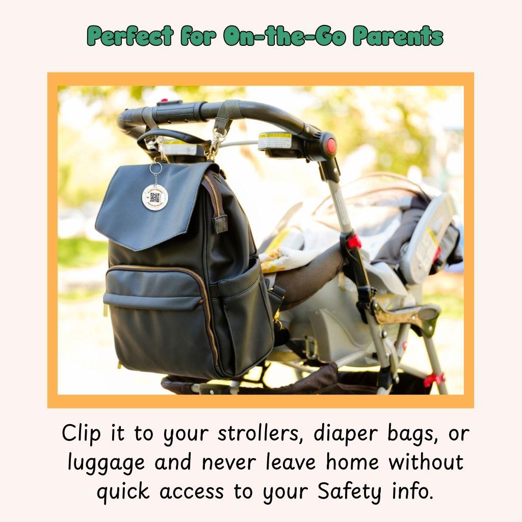 Taglet Safety Keychain - Magical Day Patterns