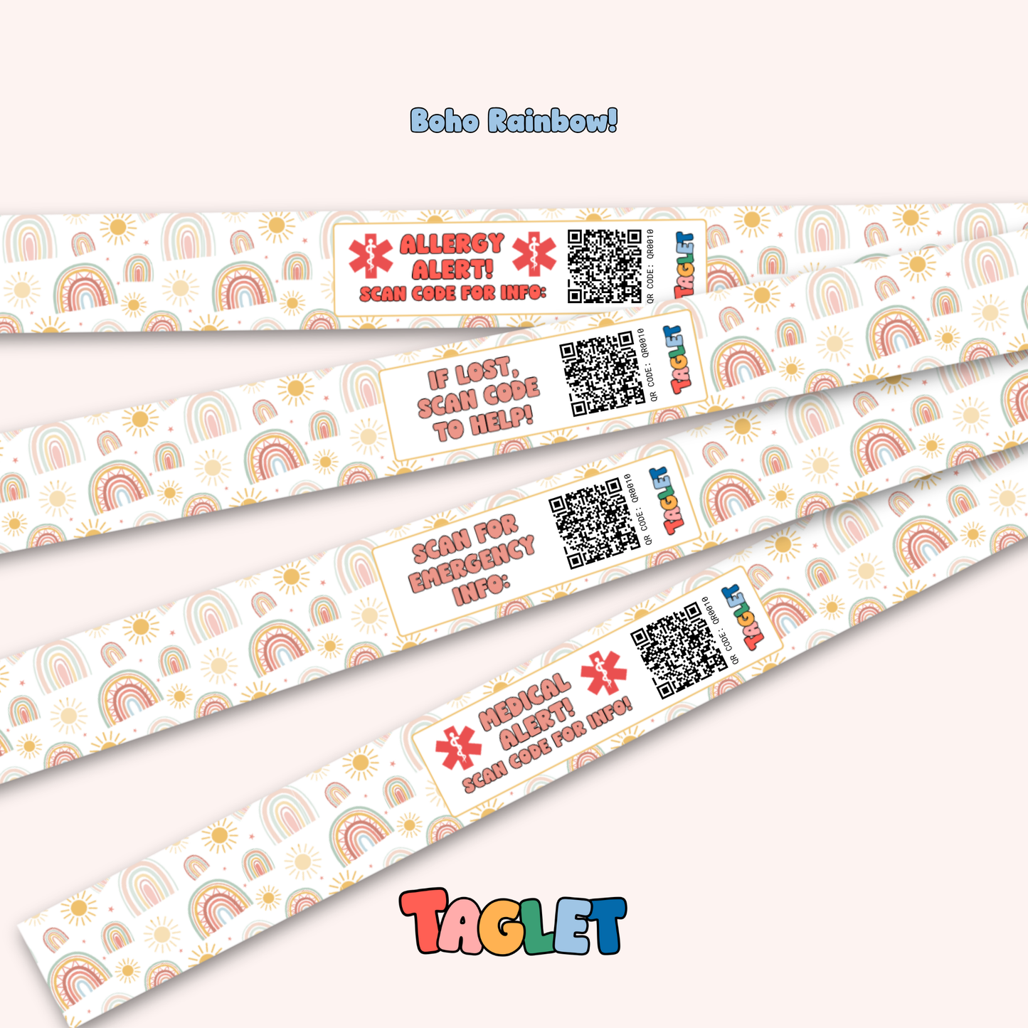 Taglet Safety Wristbands – Sweetheart Pack (Set of 12)