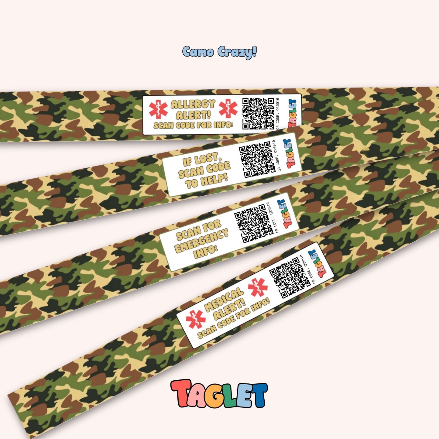 Taglet Safety Wristbands – Adventure Pack (Set of 12)