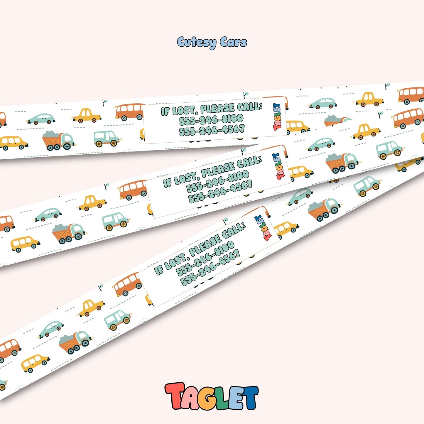 Taglet Child ID Safety Wristbands – Everyday Outings Pack (Set of 12)