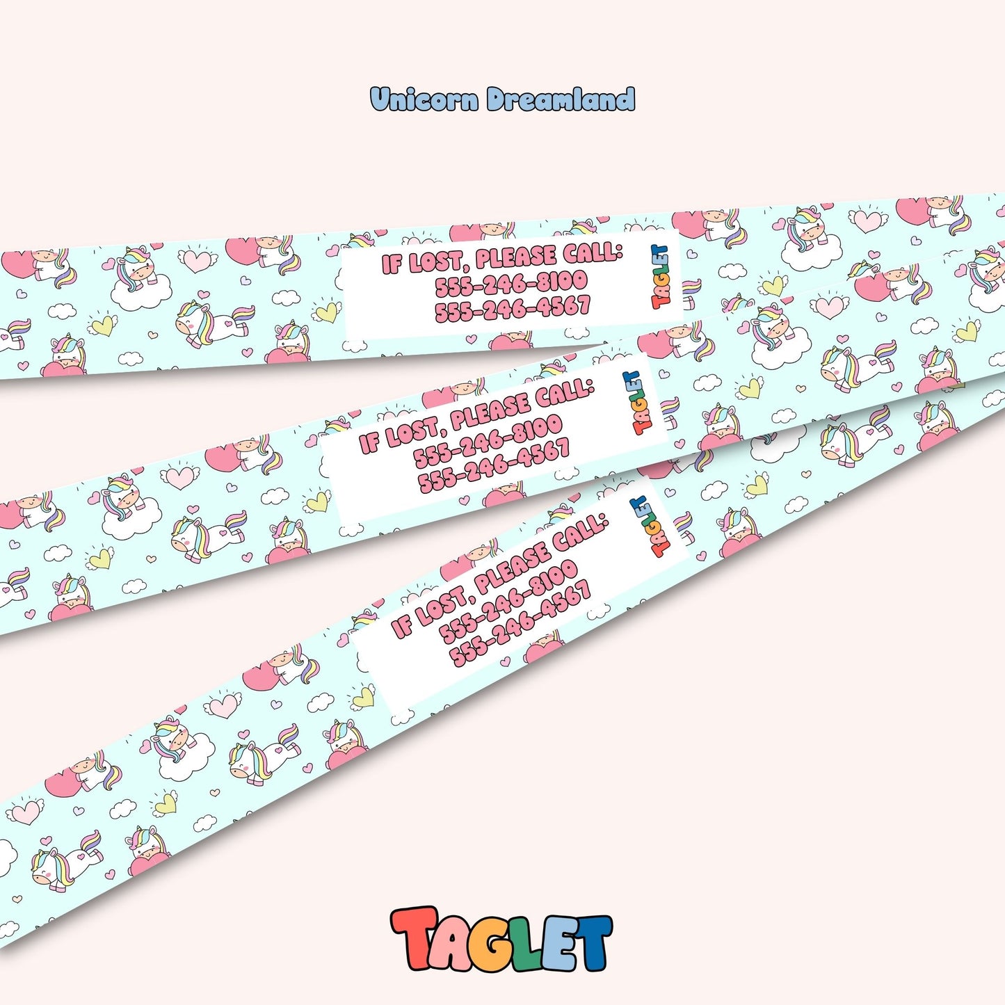 Taglet Child ID Safety Wristbands – Everyday Outings Pack (Set of 12)