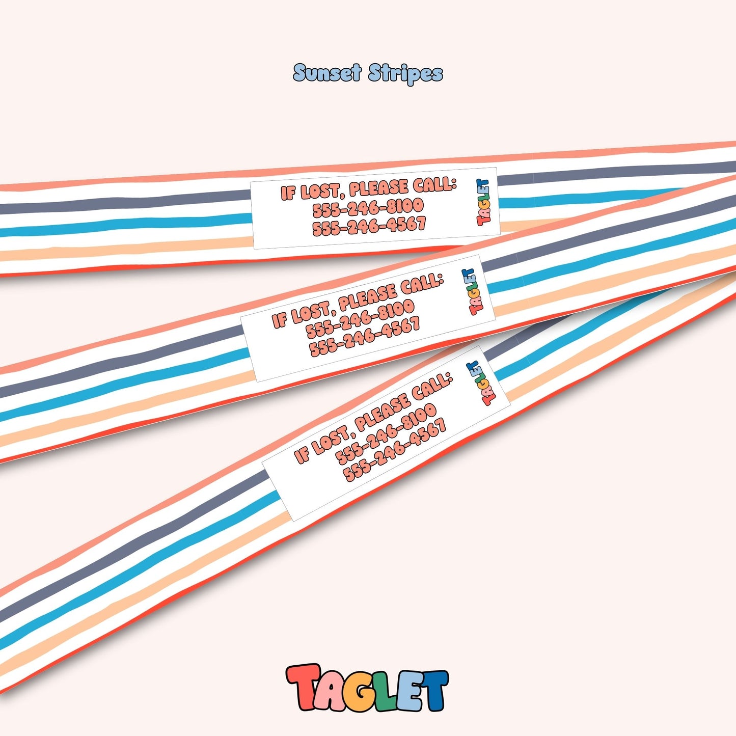 Taglet Child ID Safety Wristbands – Everyday Outings Pack (Set of 12)