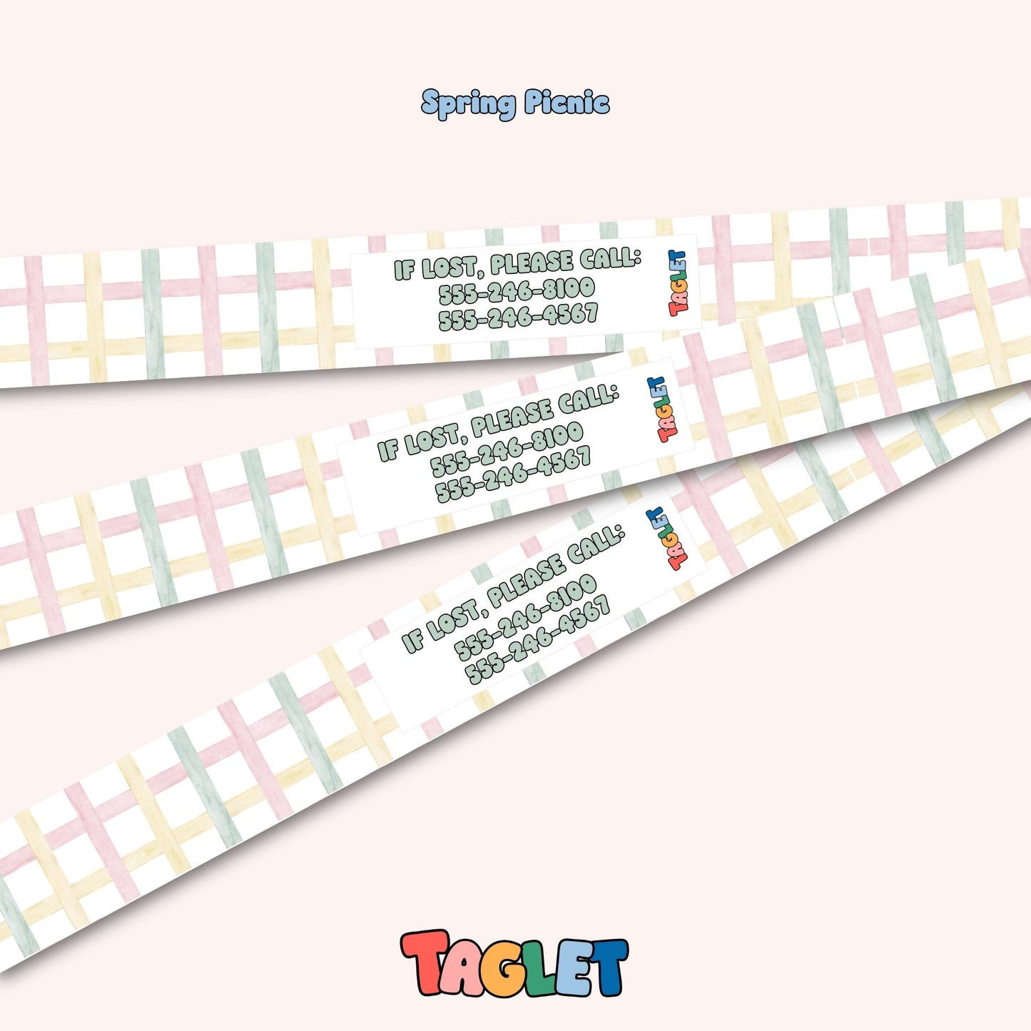 Taglet Child ID Safety Wristbands – Everyday Outings Pack (Set of 12)