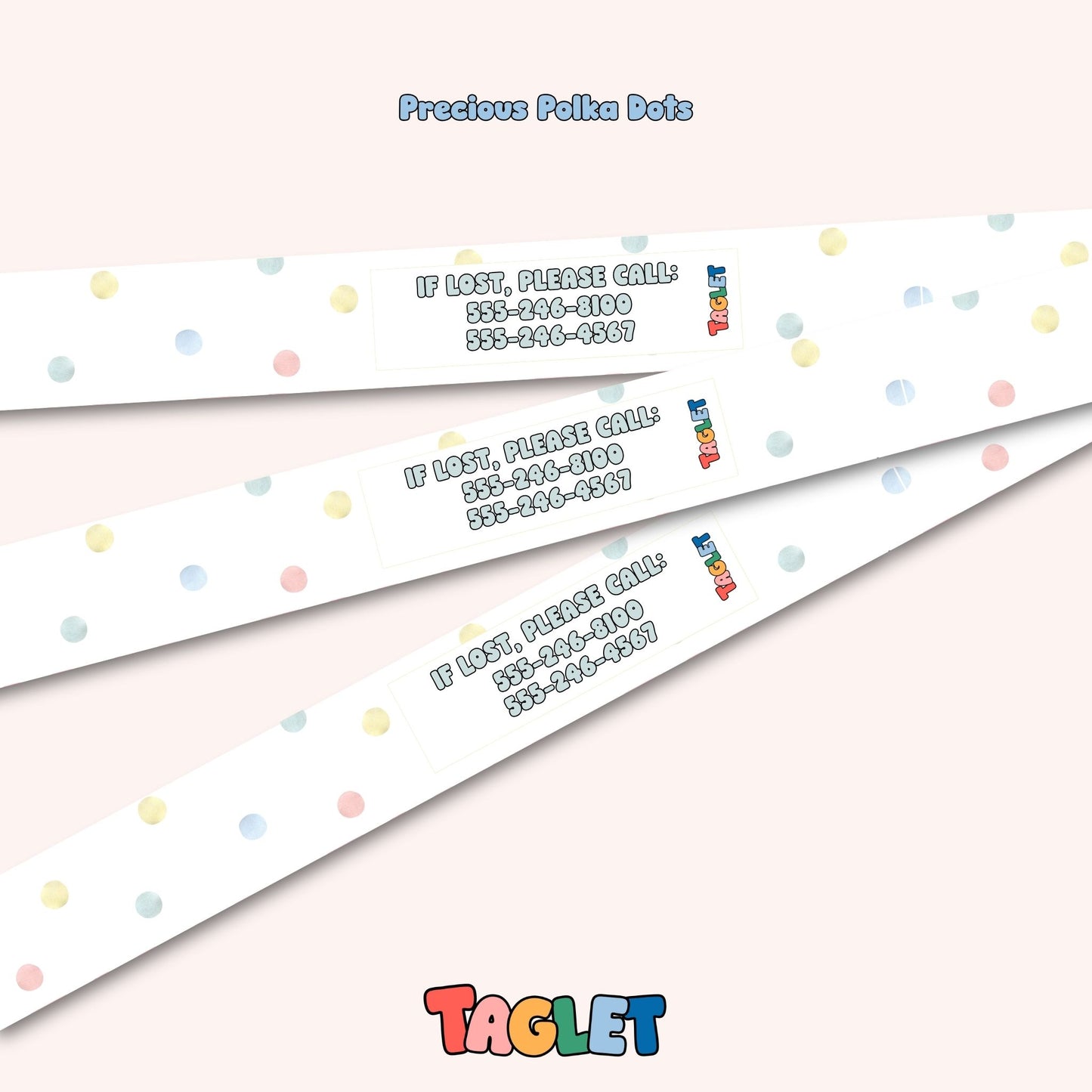 Taglet Child ID Safety Wristbands – Everyday Outings Pack (Set of 12)