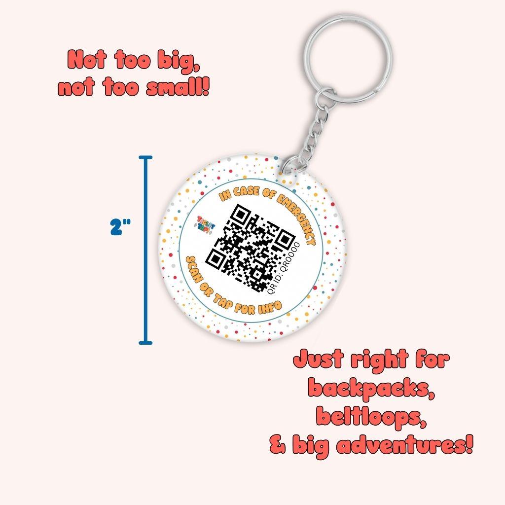Taglet Safety Keychain - Magical Day Patterns