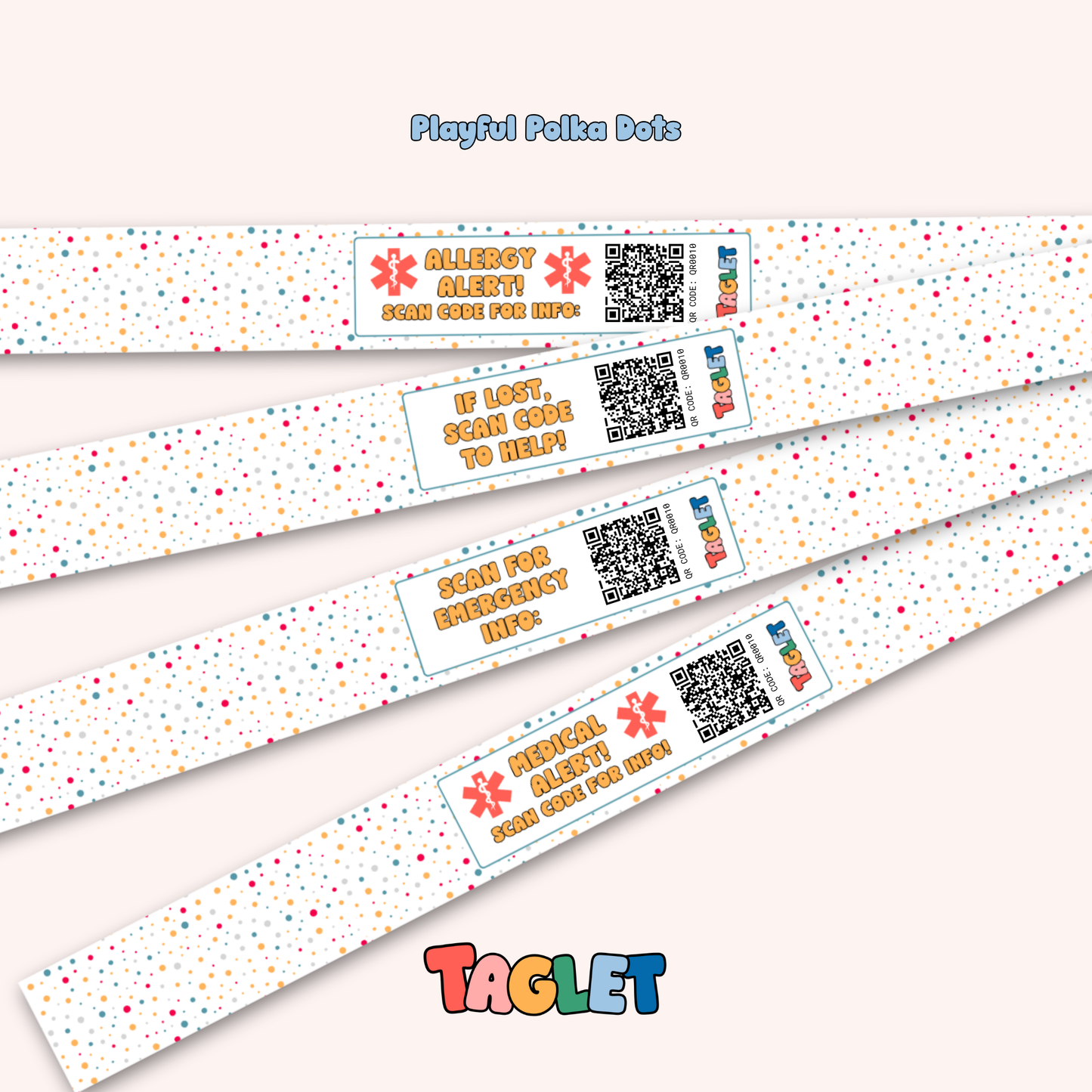 Taglet Safety Wristbands – Every Day Pack (Set of 12)