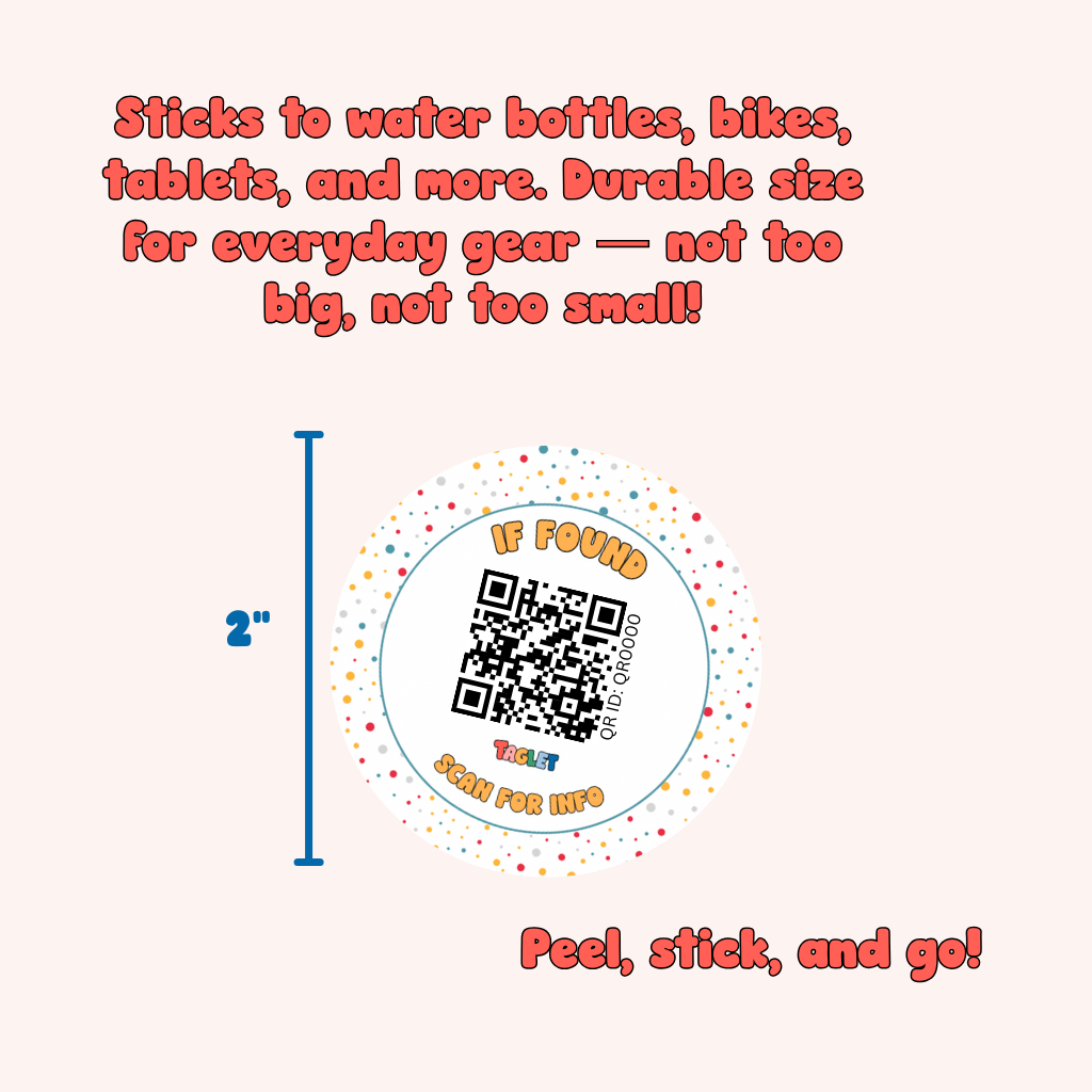 Taglet Round Safety Stickers - Every Day Pack