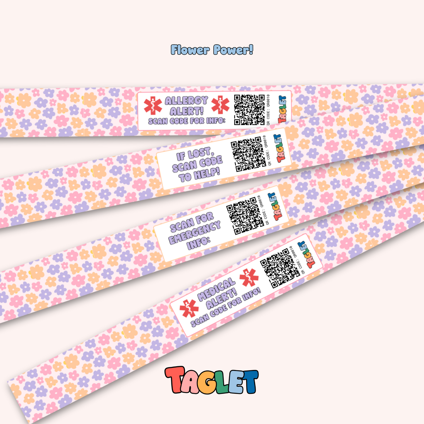 Taglet Safety Wristbands – Sweetheart Pack (Set of 12)
