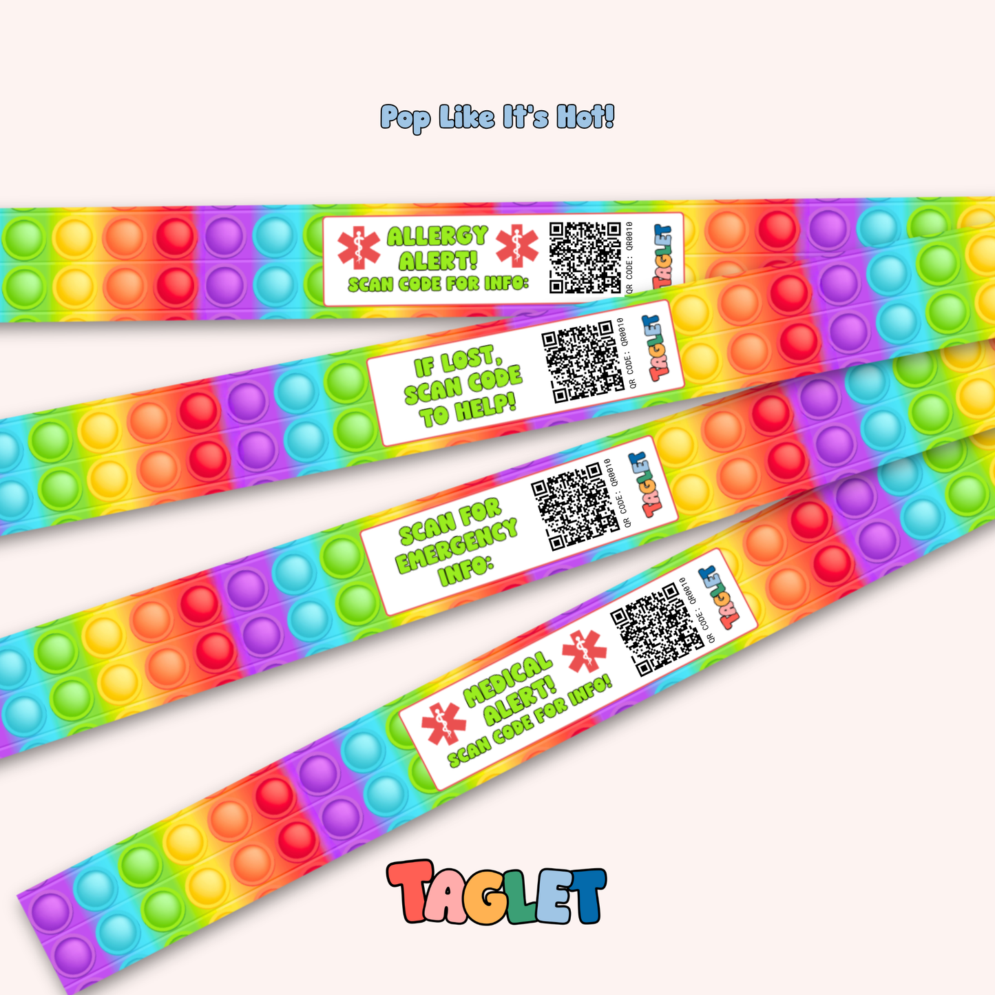 Taglet Safety Wristbands – Every Day Pack (Set of 12)