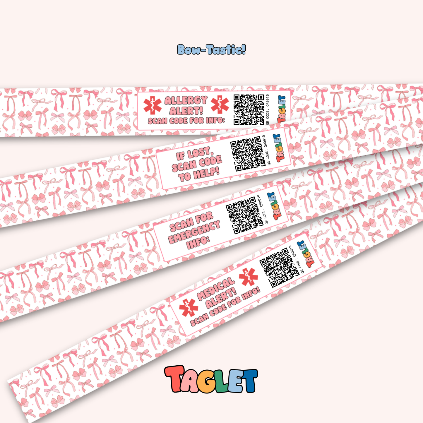 Taglet Safety Wristbands – Sweetheart Pack (Set of 12)