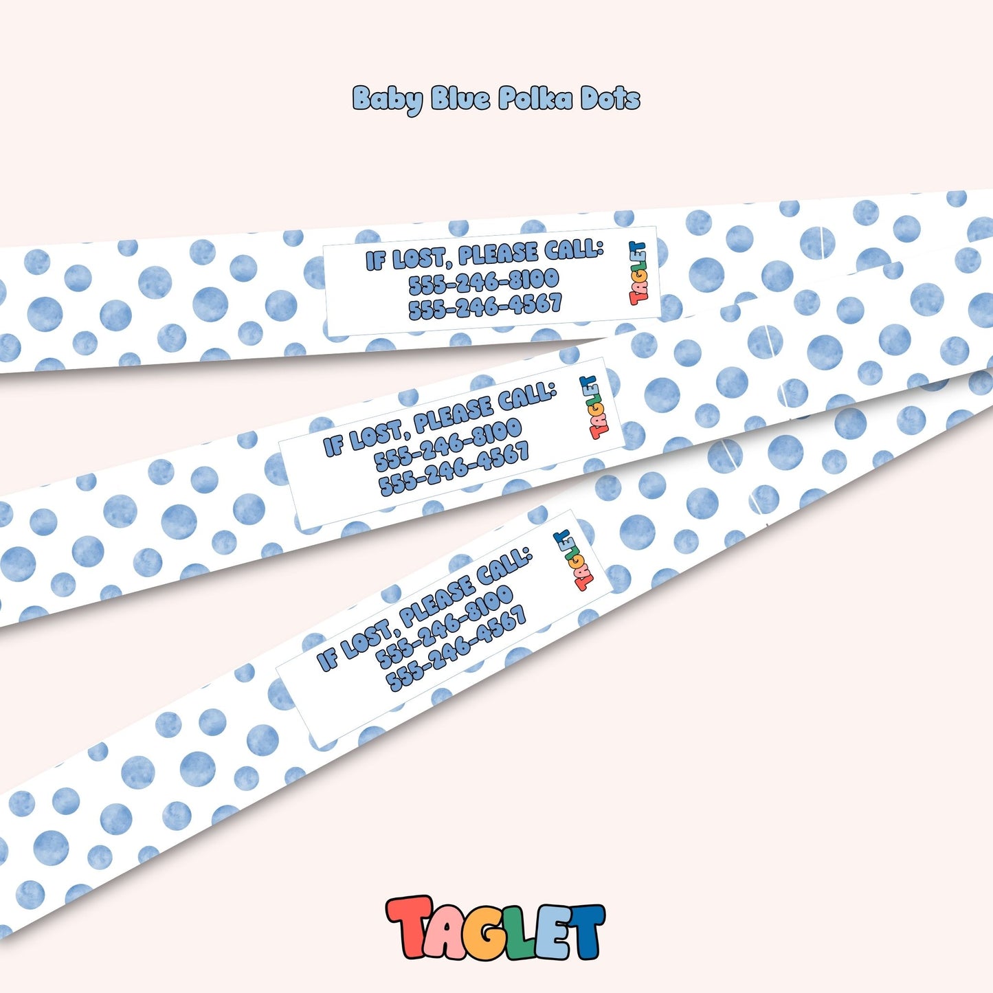 Taglet Child ID Safety Wristbands – Everyday Outings Pack (Set of 12)