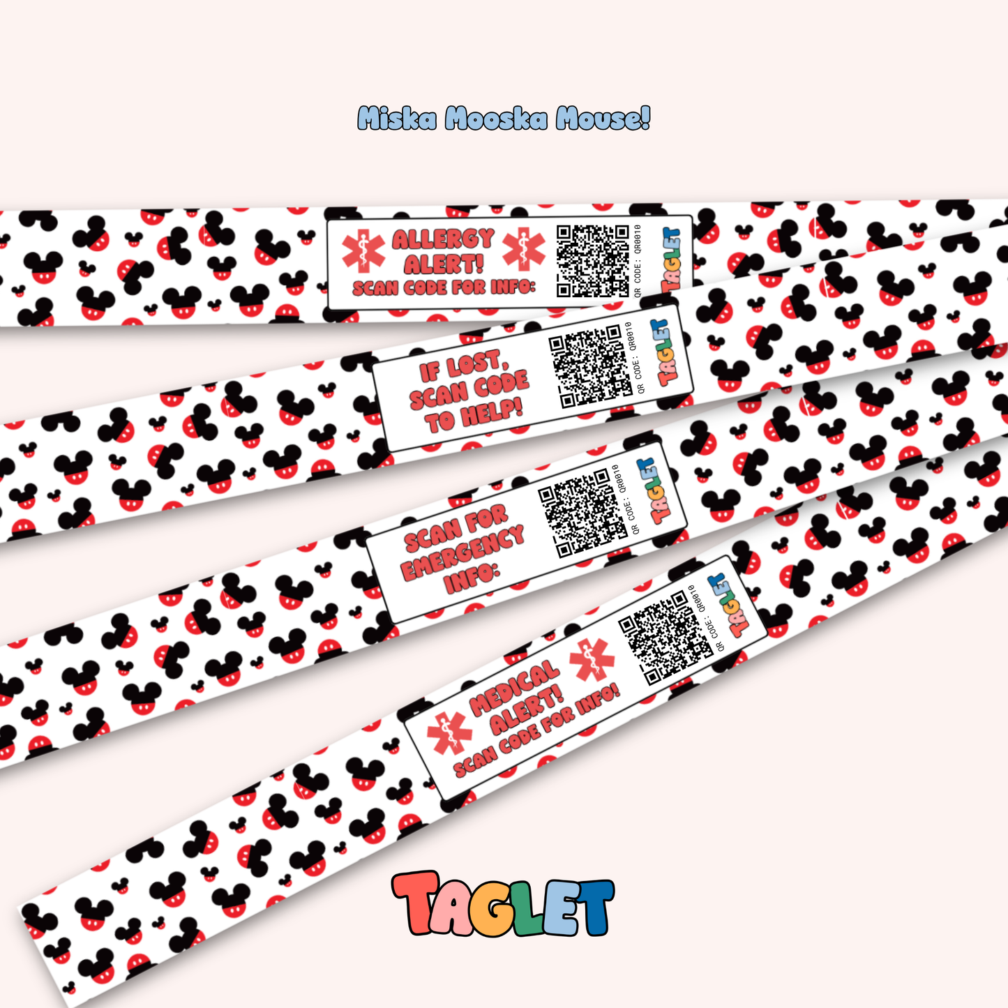 Taglet Safety Wristbands – Magical Day Pack (Set of 12)