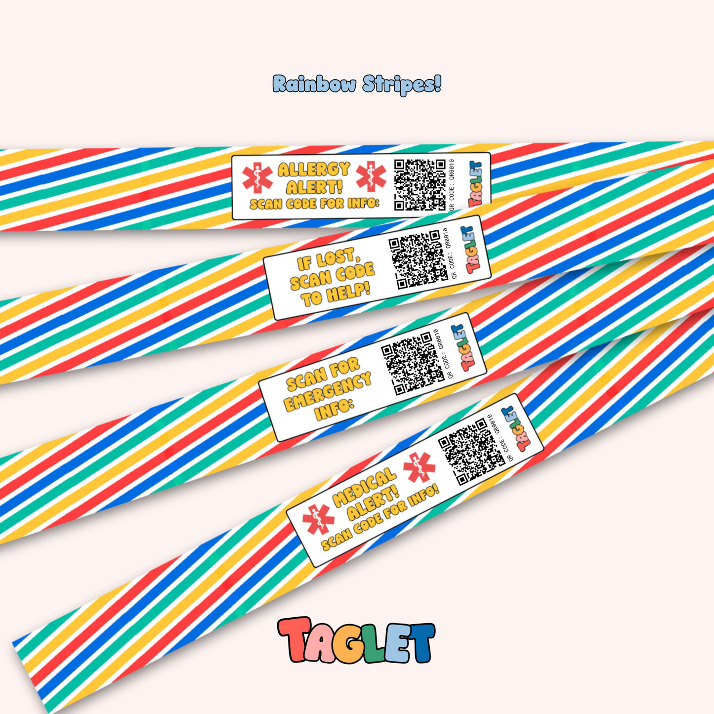 Taglet Safety Wristbands – Every Day Pack (Set of 12)