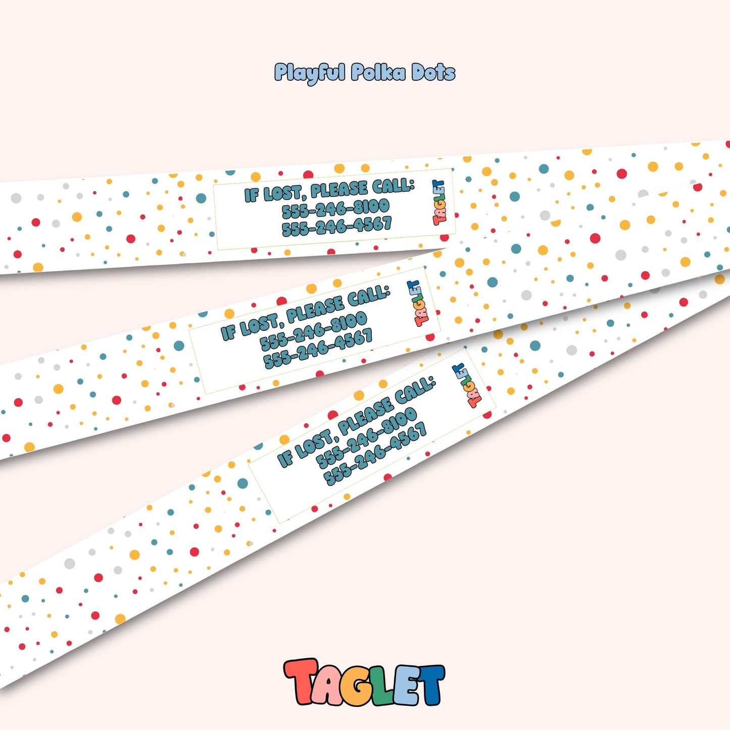 Taglet Child ID Safety Wristbands – Everyday Outings Pack (Set of 12)